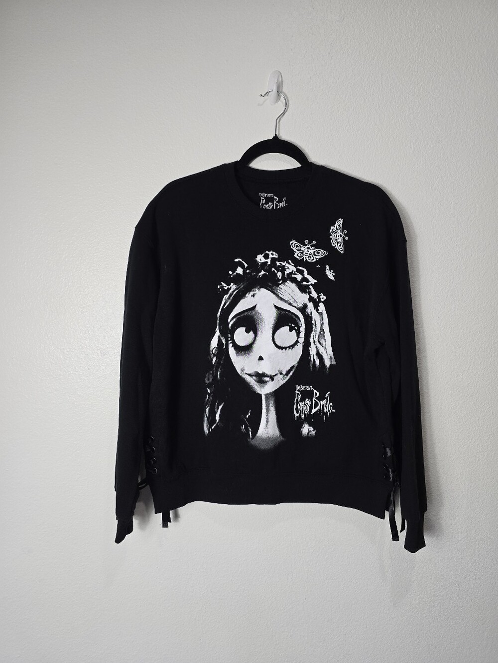 Tim Burton’s Corpse Bride Emily Graphic Sweatshirt Size Medium. Spooky Season